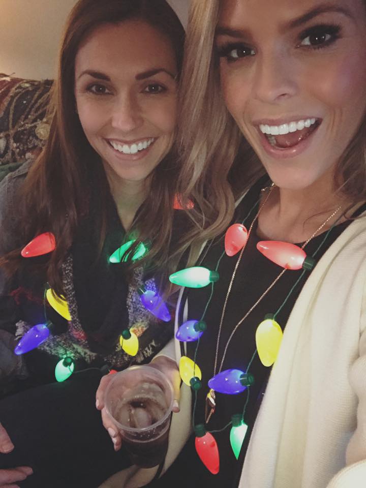 My sister and best friend in the world when we were celebrating Christmas at my Dad's 